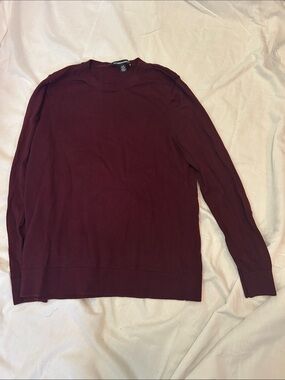 Katherine Barclay Burgundy Crewneck Sweater